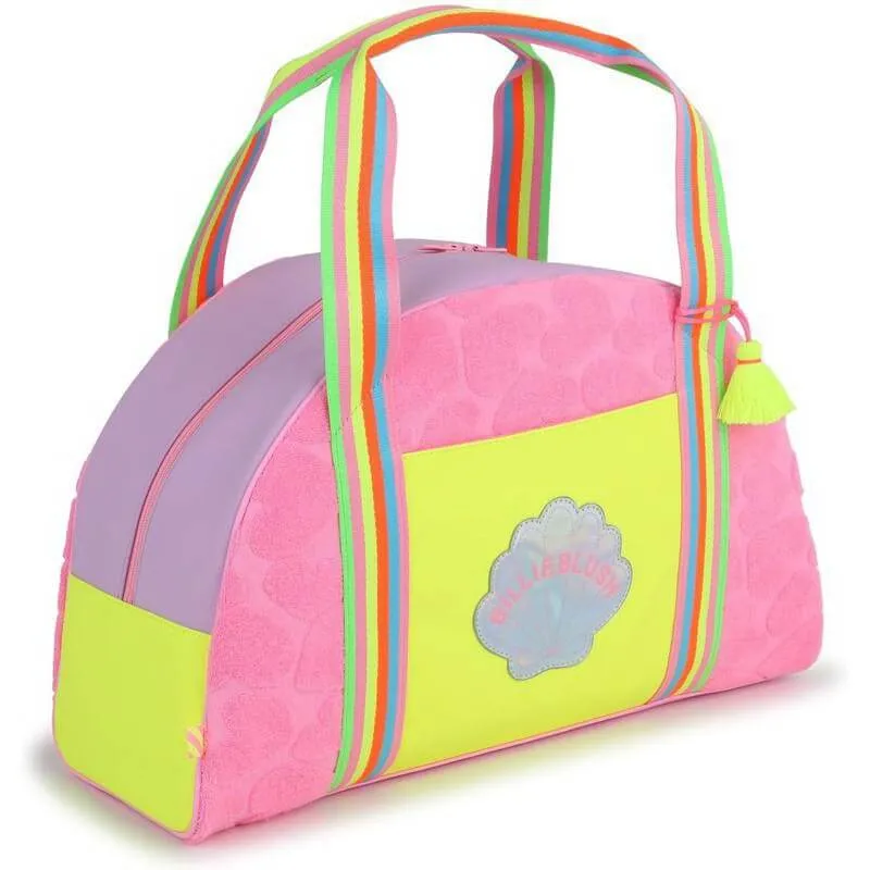 Girls Pink Shell Weekend Bag