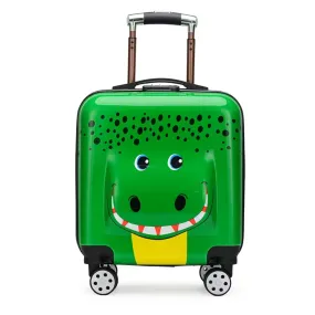 Green Croco Cabin Trolley Bag/Suitcase