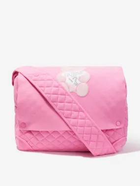 Guess Baby Girls Bear Changing Bag in Pink