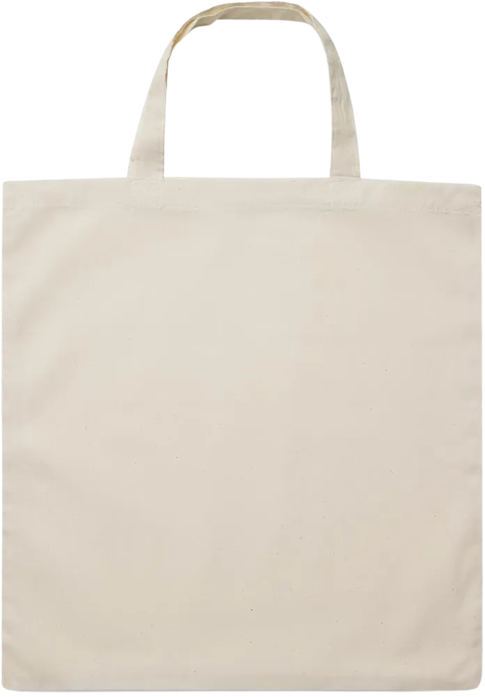 Happy Flower Vibes Design - Essential short handle cotton tote bag