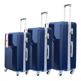 High-Quality 3 Piece Luggage Bag Blue