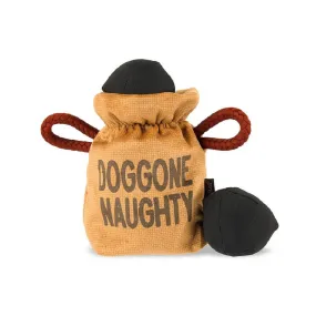 Home for the Holidays - Bag of Coals Dog Plush Toy