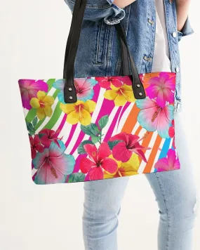 ISLAND FLORAL TOTE BAG