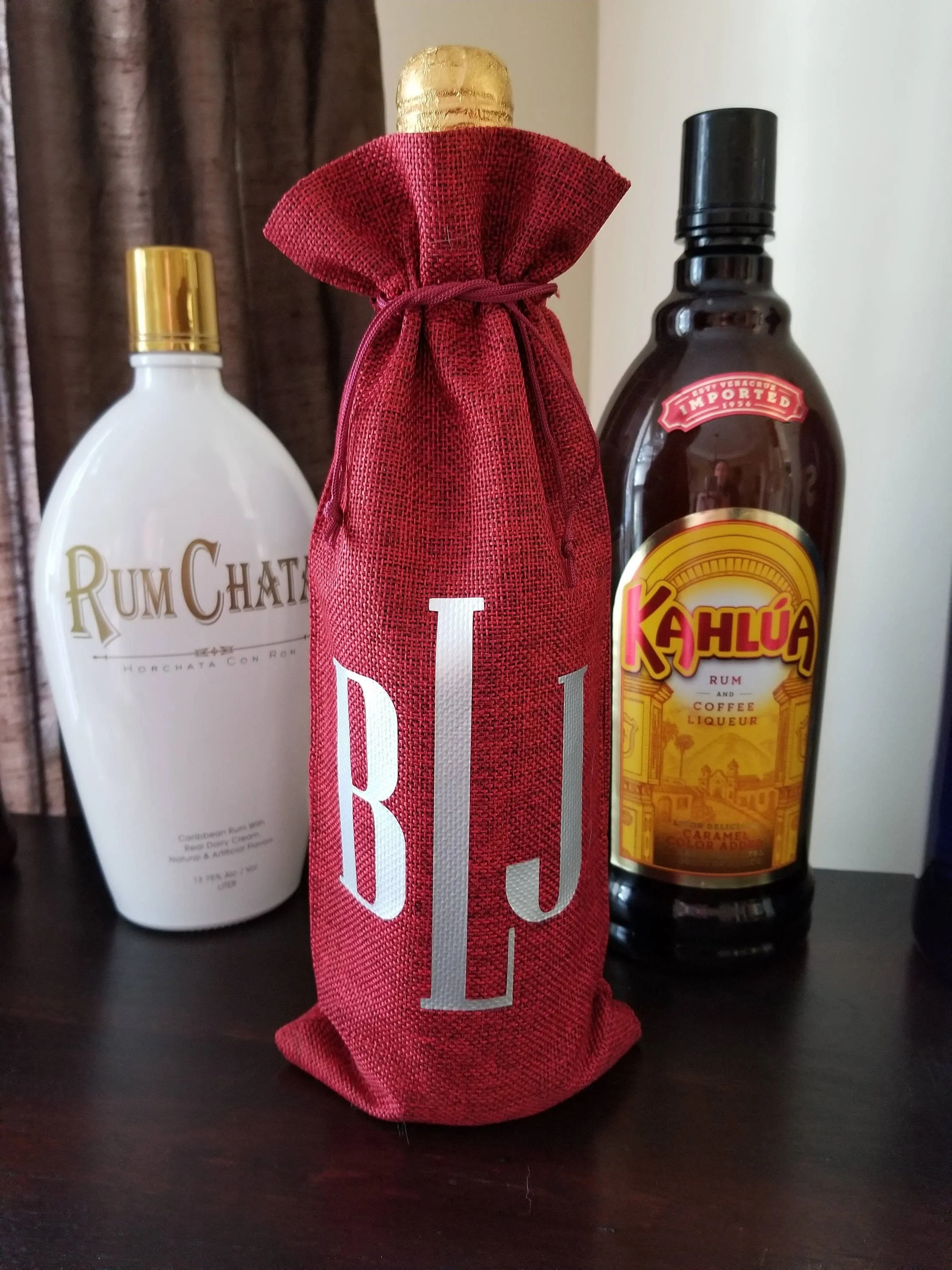 Jute Wine Bag - Wine Bottle Holder - Gift