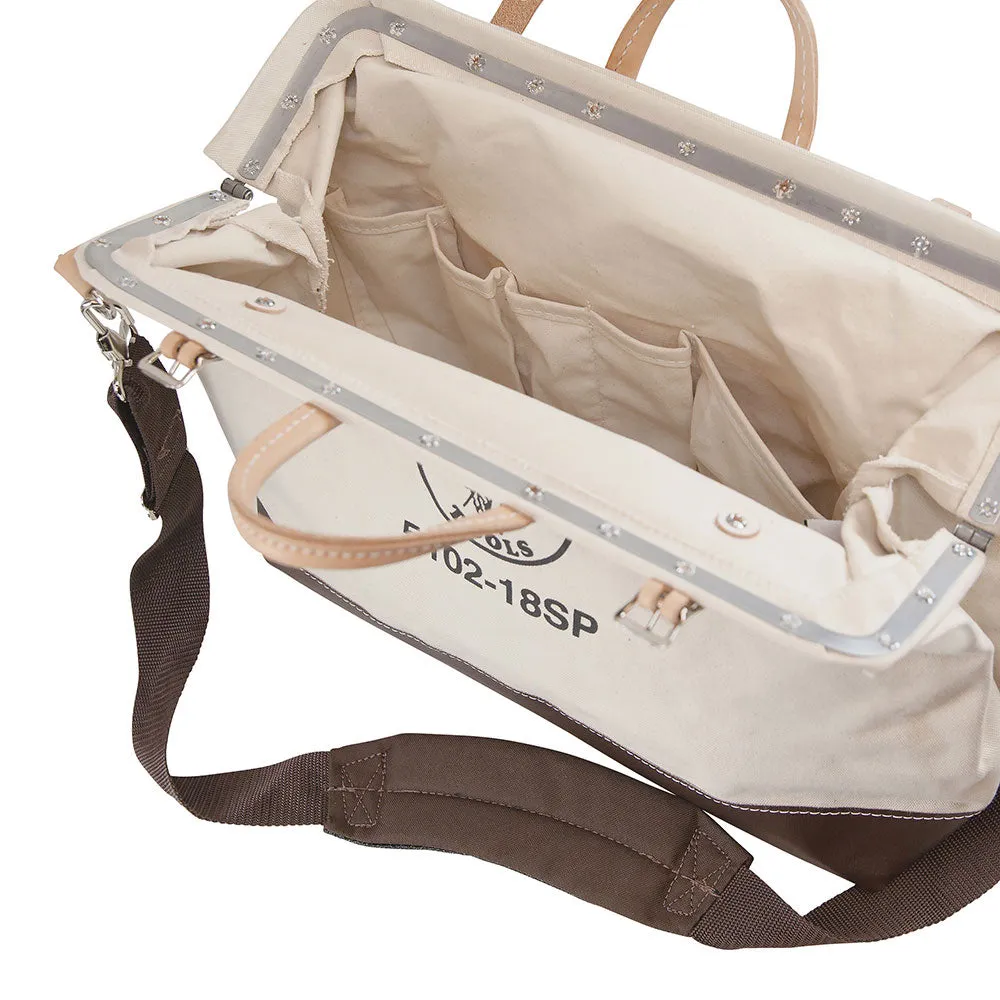 Klein 5102-18SP Deluxe Canvas Tool Bag, 18"