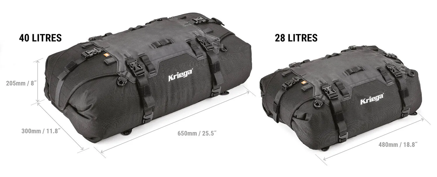 Kriega US-40 Drypack Waterproof Rackpack Tail Bag