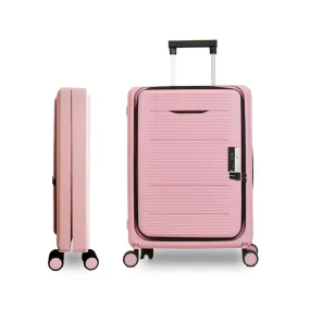 Kuber Industries Luggage Bag | Trolley Bags for Travel | Collapsible Luggage Bag | Travelling Bag | Trolley Bags for Suitcase | Lightweight Luggage Bag | 24 Inch | Pack of 6 | Rose Pink