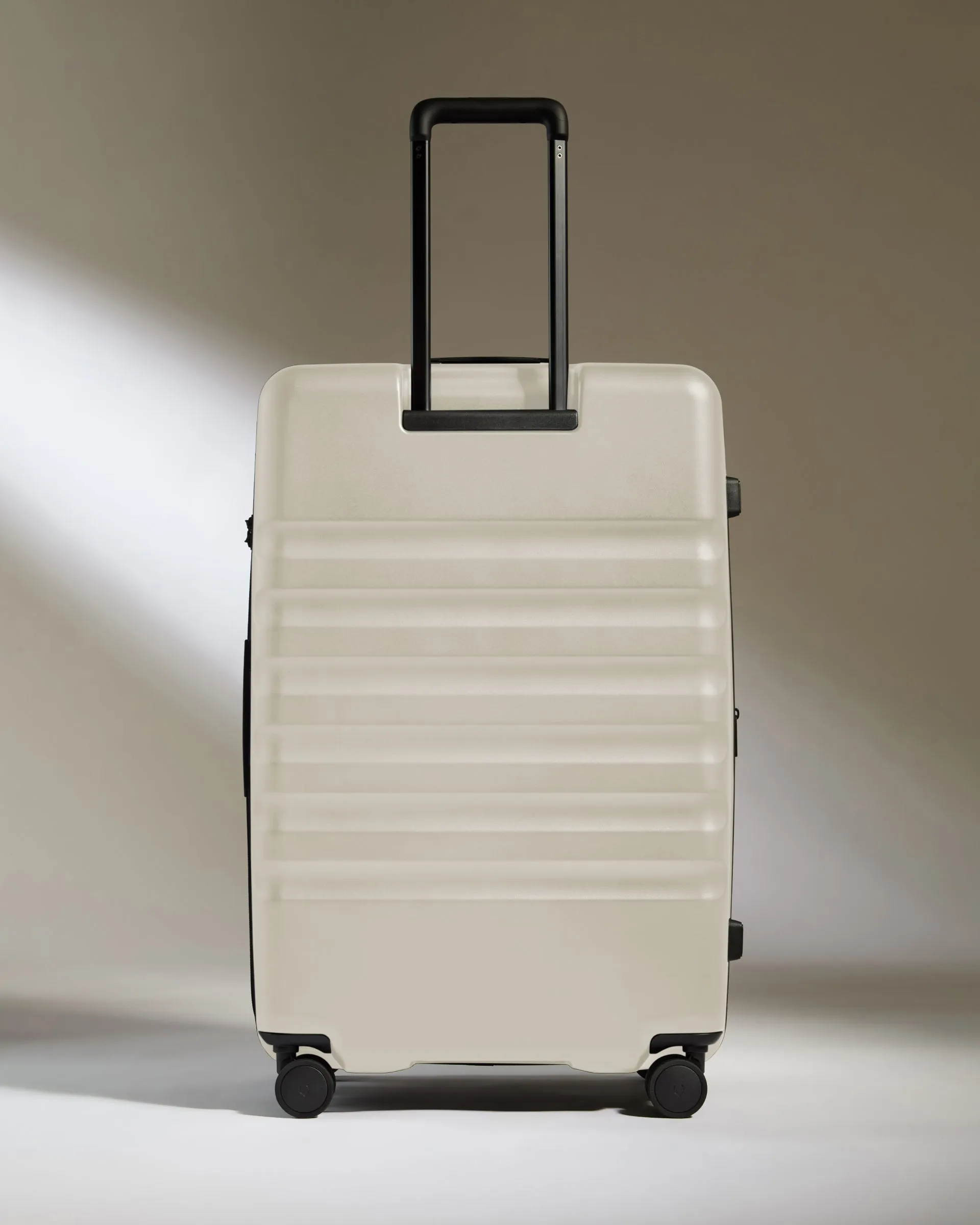 Large Suitcase in Taupe - Icon Stripe