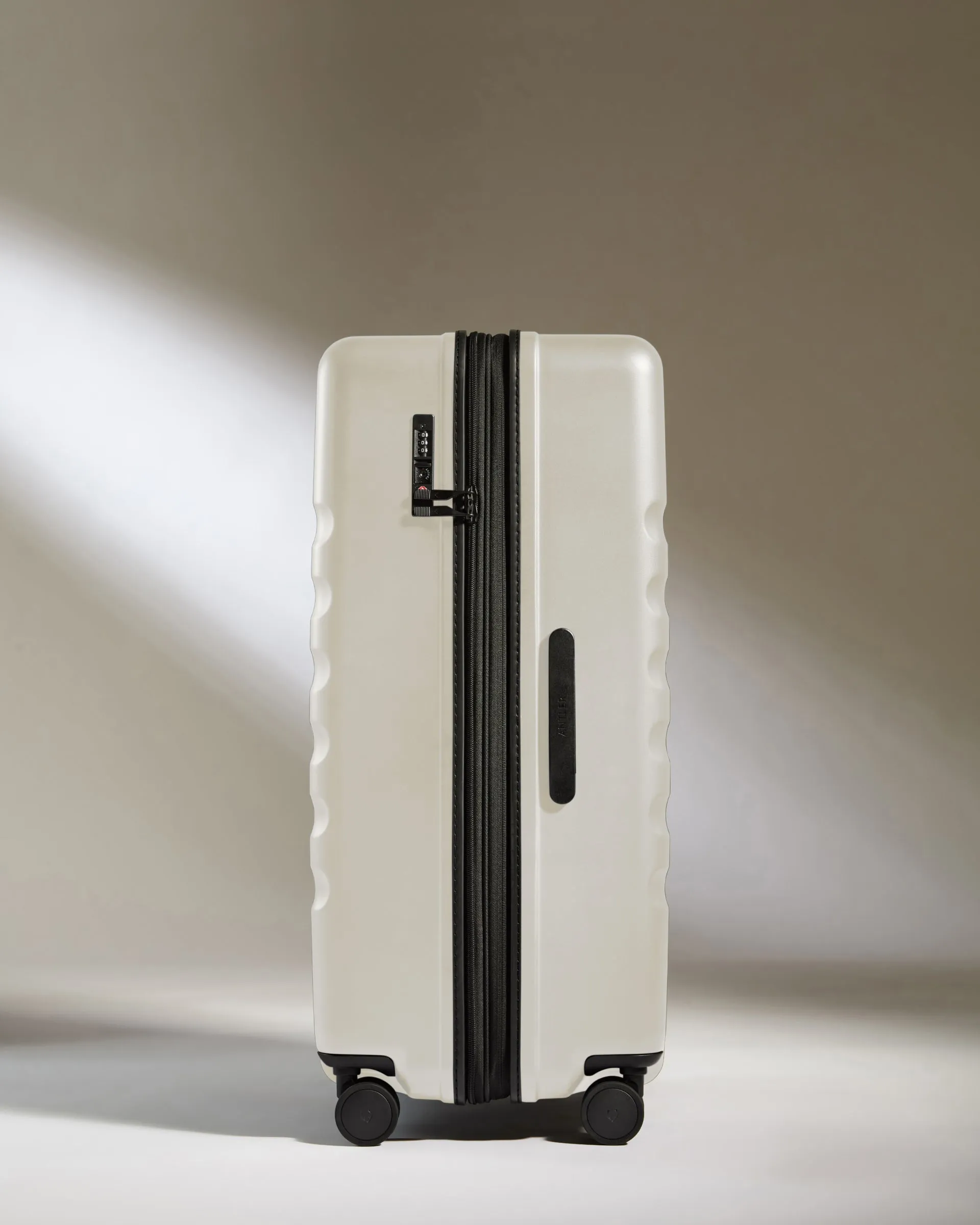 Large Suitcase in Taupe - Icon Stripe