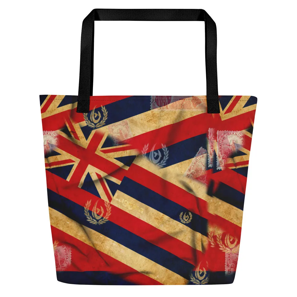 Large Tote Bag FlagDays Hawaii