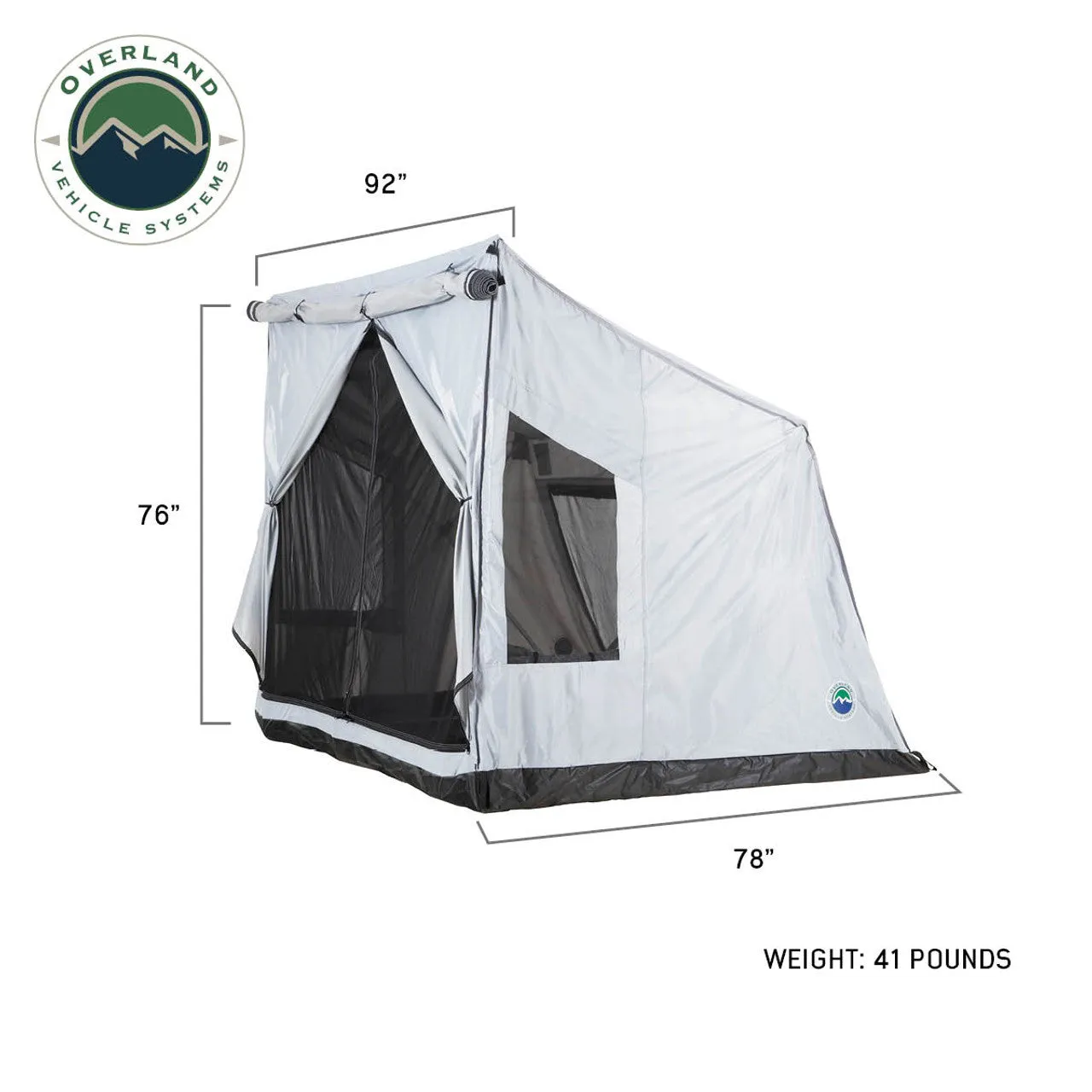 LD P.S.T. - Portable Safari Ground Tent Large, Grey Body & Grey Trim