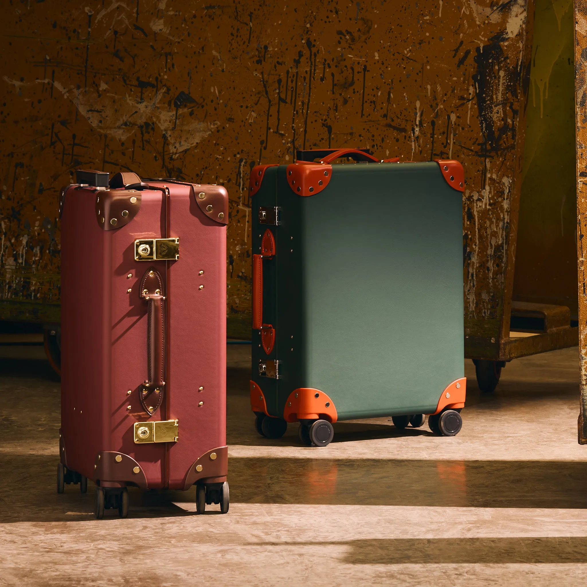 Leather Crafted · Carry-On - 4 Wheels | Leaf/Orange/Chrome