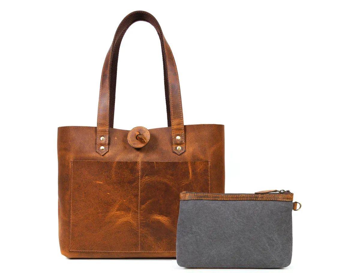 Leather Willow Tote