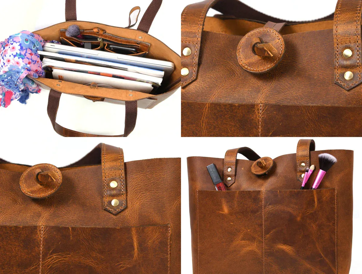 Leather Willow Tote