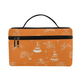 Ledger Dabbles Orange Cosmetic Bag/Large