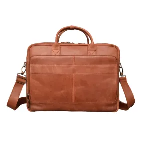 Light Brown Leather Briefcase, Laptop Bag 14,15,16 inch