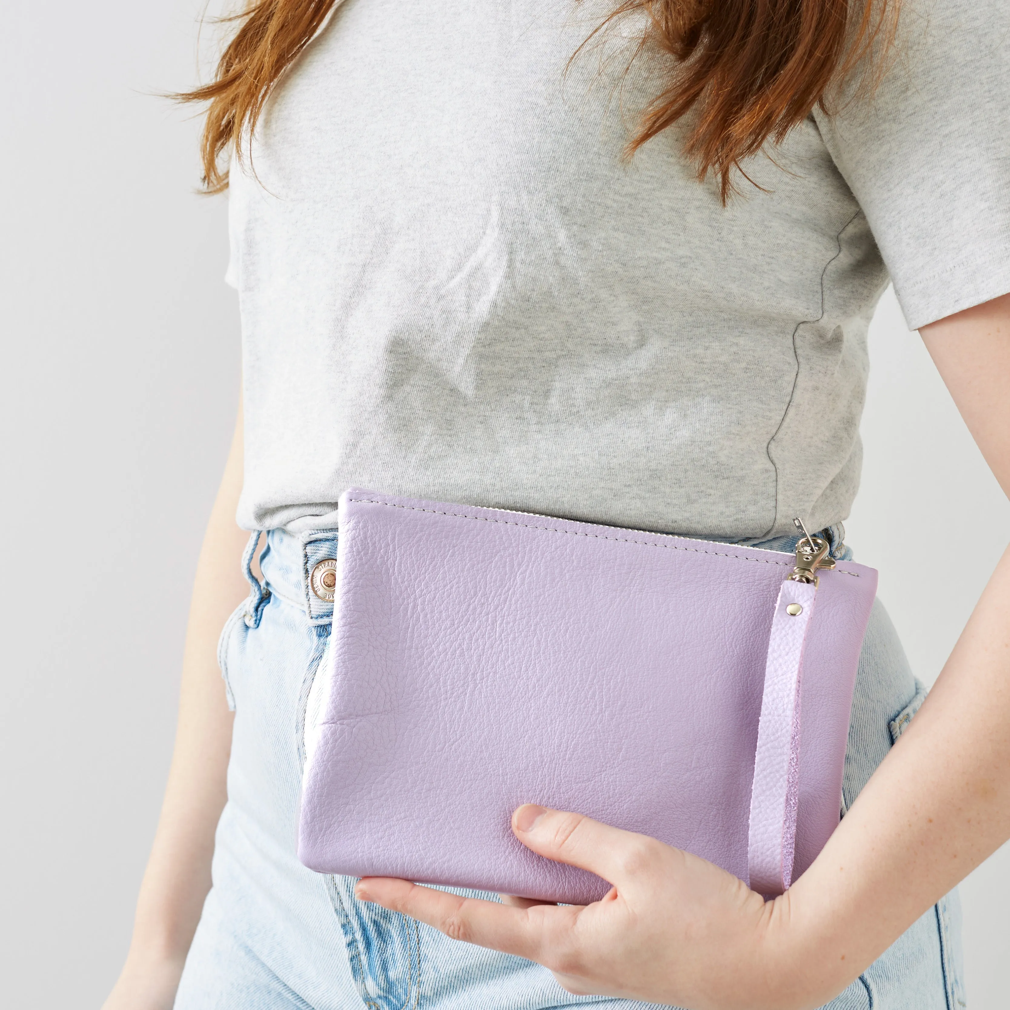 Lilac Clutch Bag