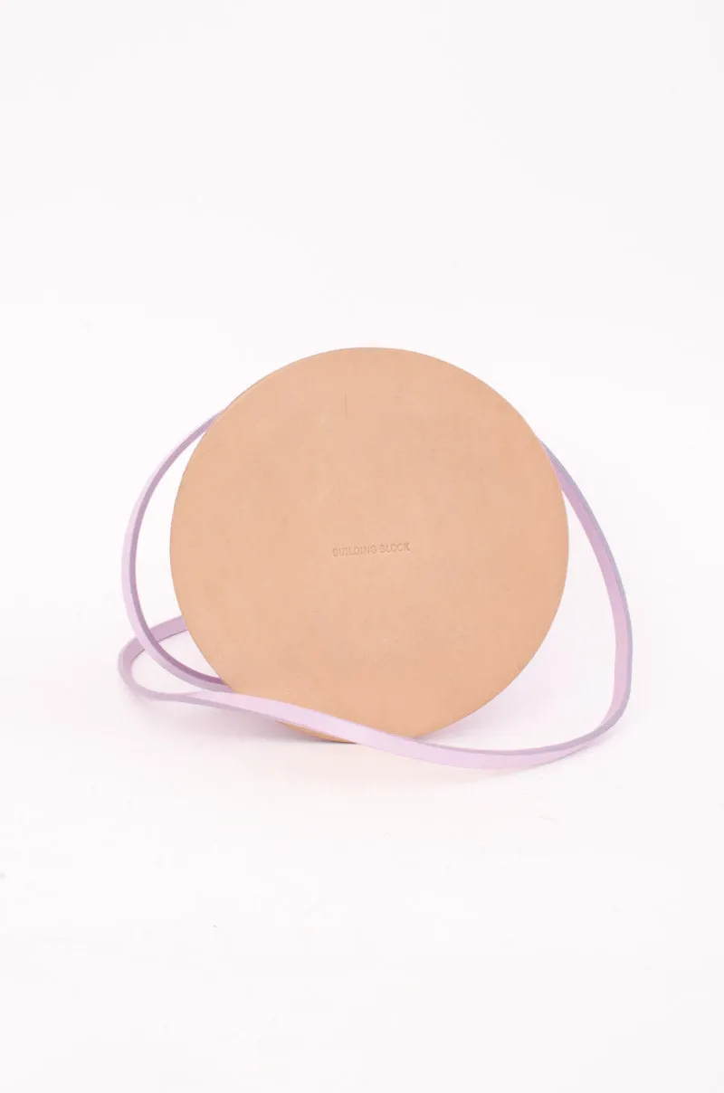 LILAC DISK BUCKET BAG