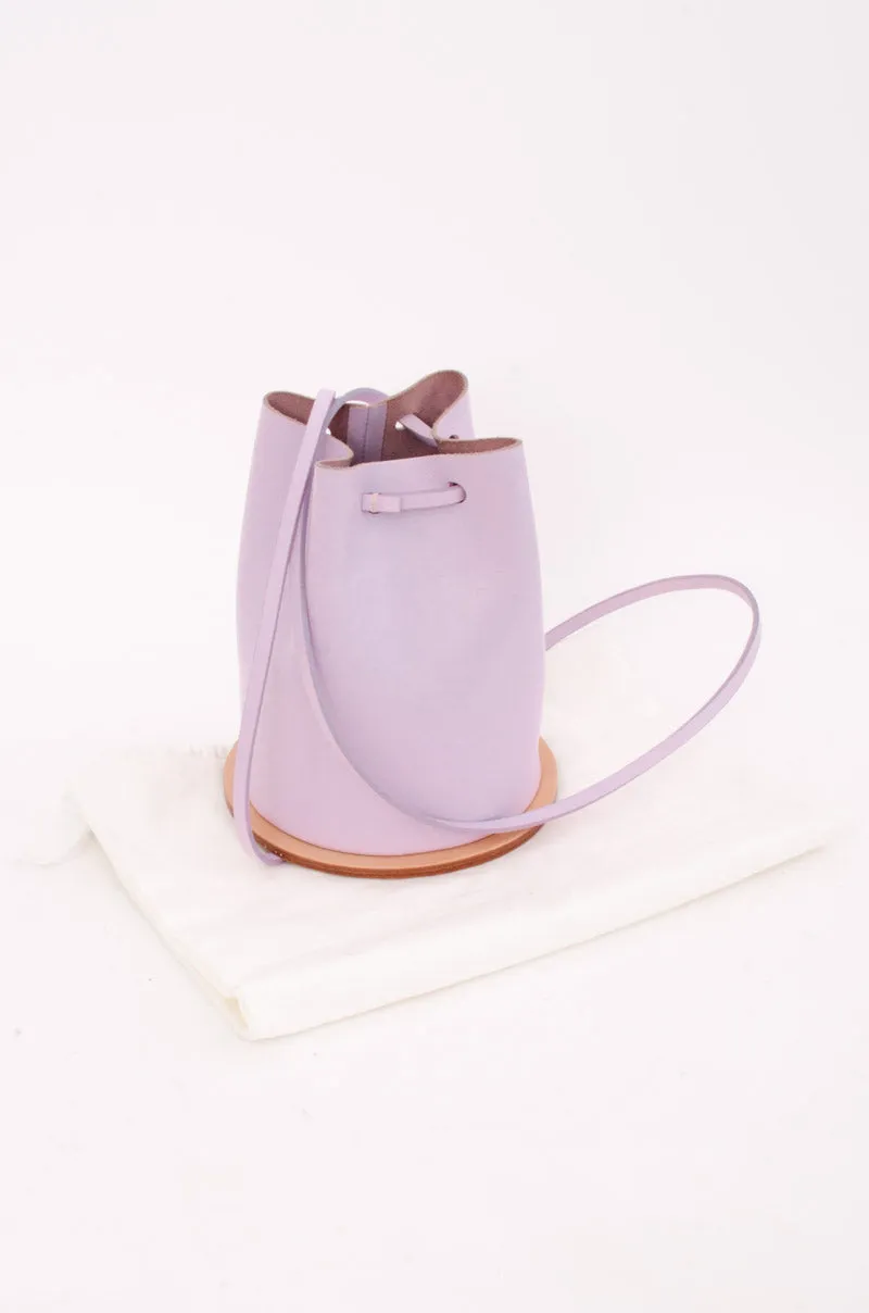 LILAC DISK BUCKET BAG