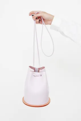 LILAC DISK BUCKET BAG