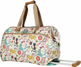 Lily Bloom Lightweight 22 Inch Carry-On Suitcase with 2-Rolling Wheels