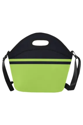 Lime Green & Eclipse Blue Neoprene Lunch Bag/Large (Model 1669)