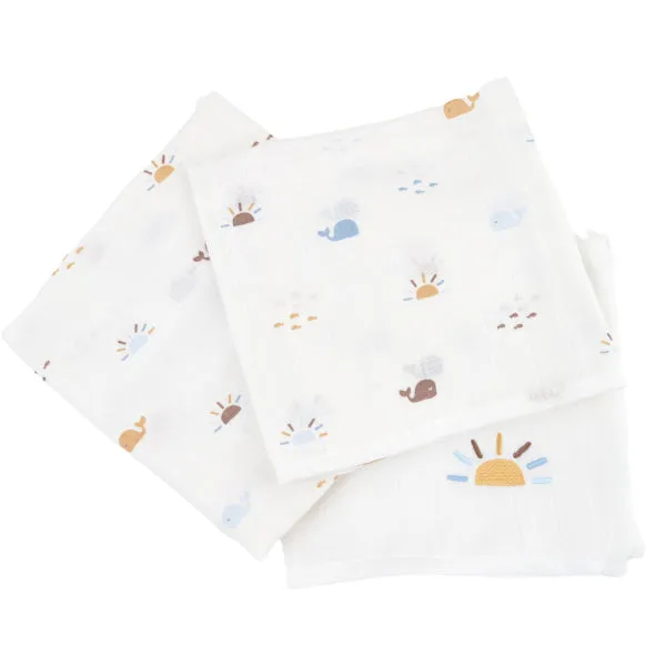 Little Crevette Set of 3 Swaddles 60x60cm Malo