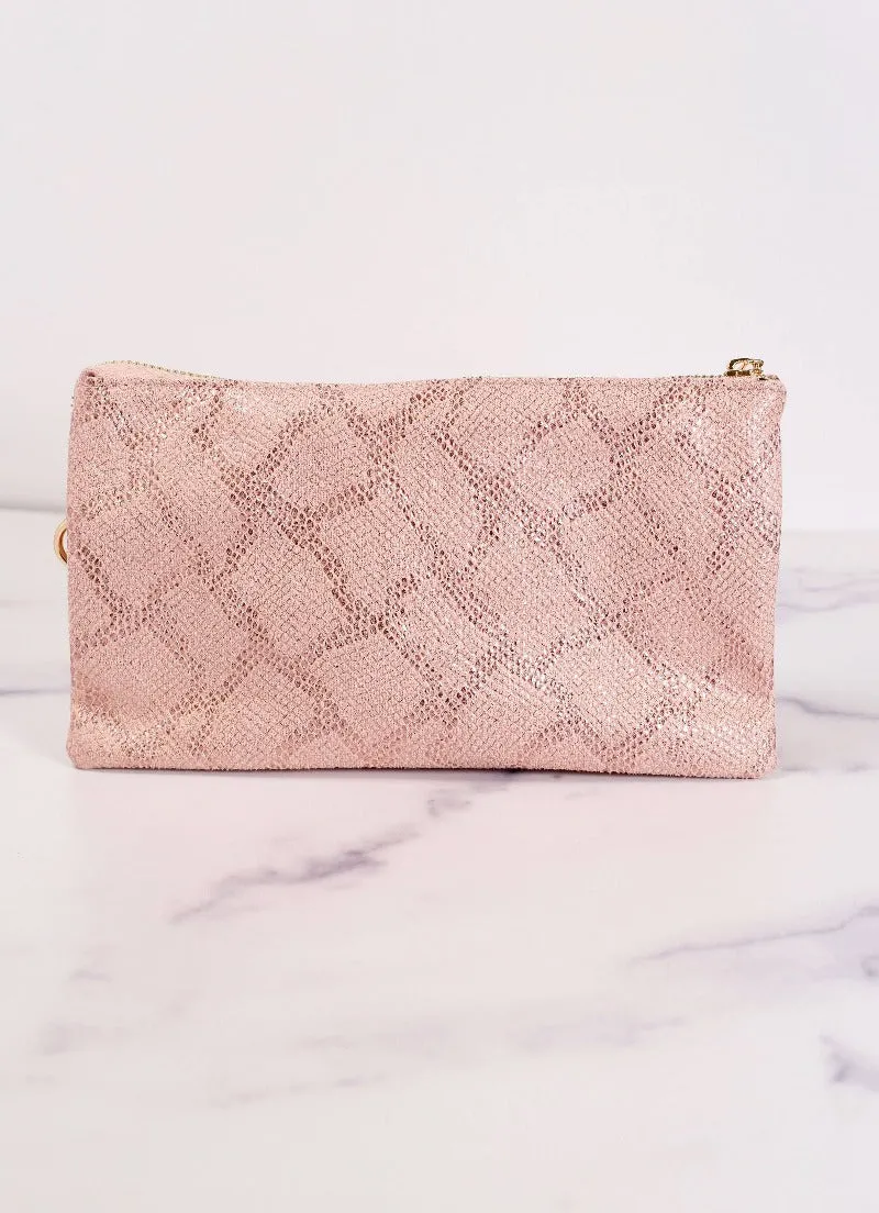 Liz  Collection Crossbody Bag METALLIC LIGHT PINK