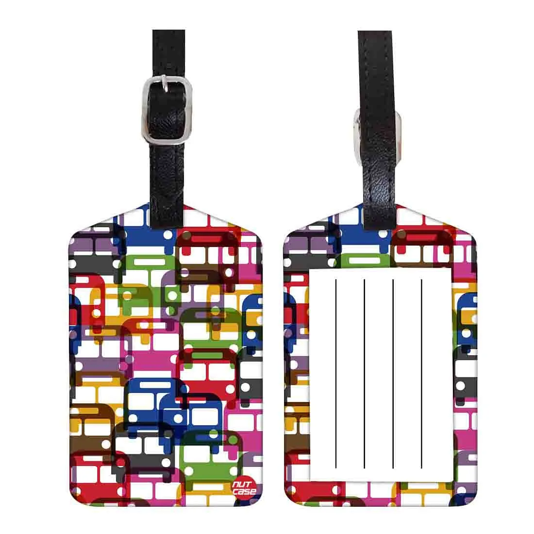 Luggage Tags Set Of 2 -  Buses Eyerywhere