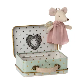 Maileg Angel Mouse in Suitcase