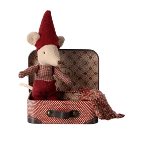 Maileg Baby Christmas Mouse in Suitcase