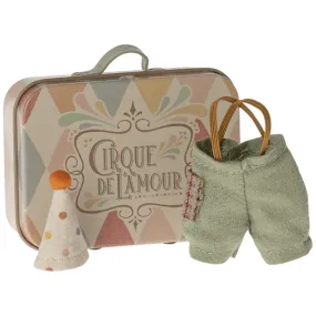 Maileg Clown Clothes in Suitcase, Little Brother Mouse