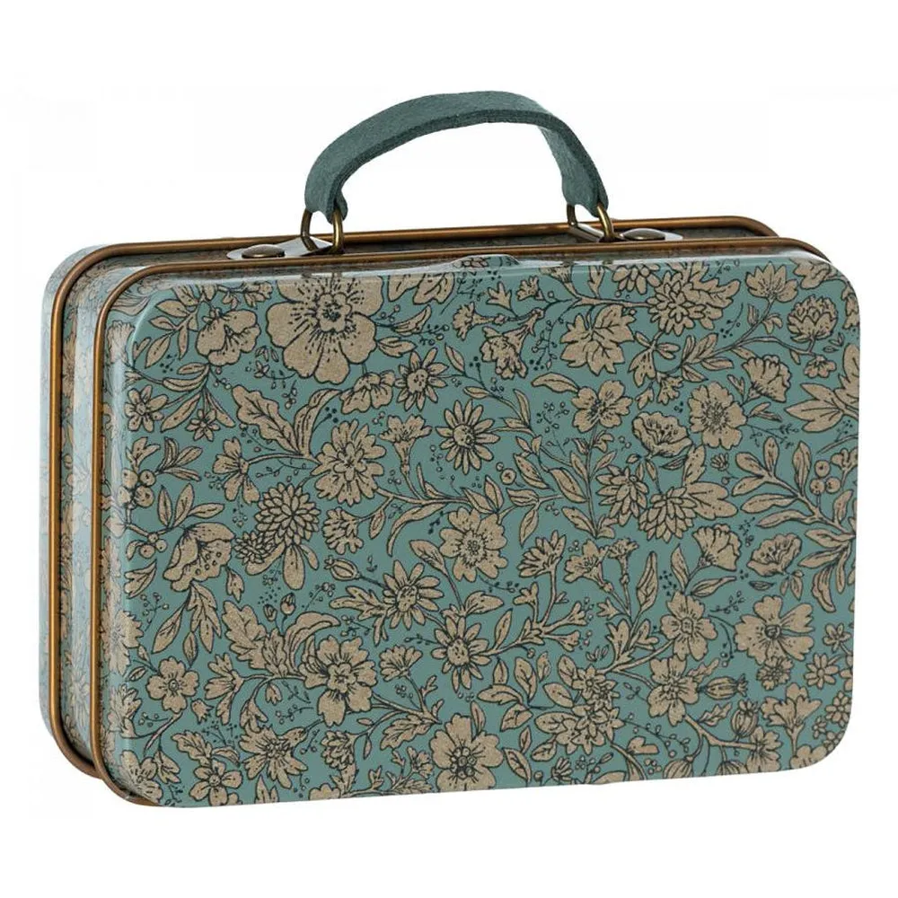 Maileg metal suitcase - blue blossom