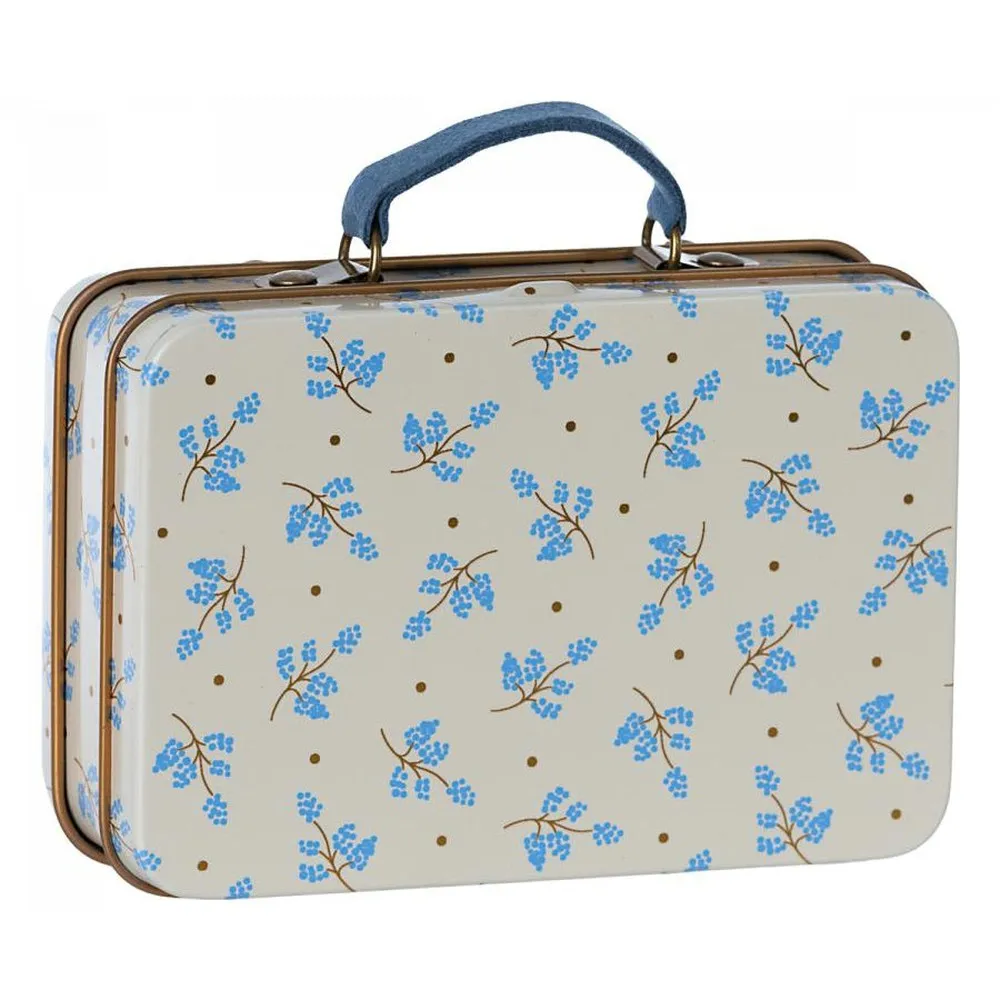 Maileg metal suitcase - blue madelaine