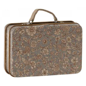 Maileg metal suitcase - grey blossom