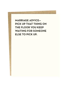 Marriage Advice Card