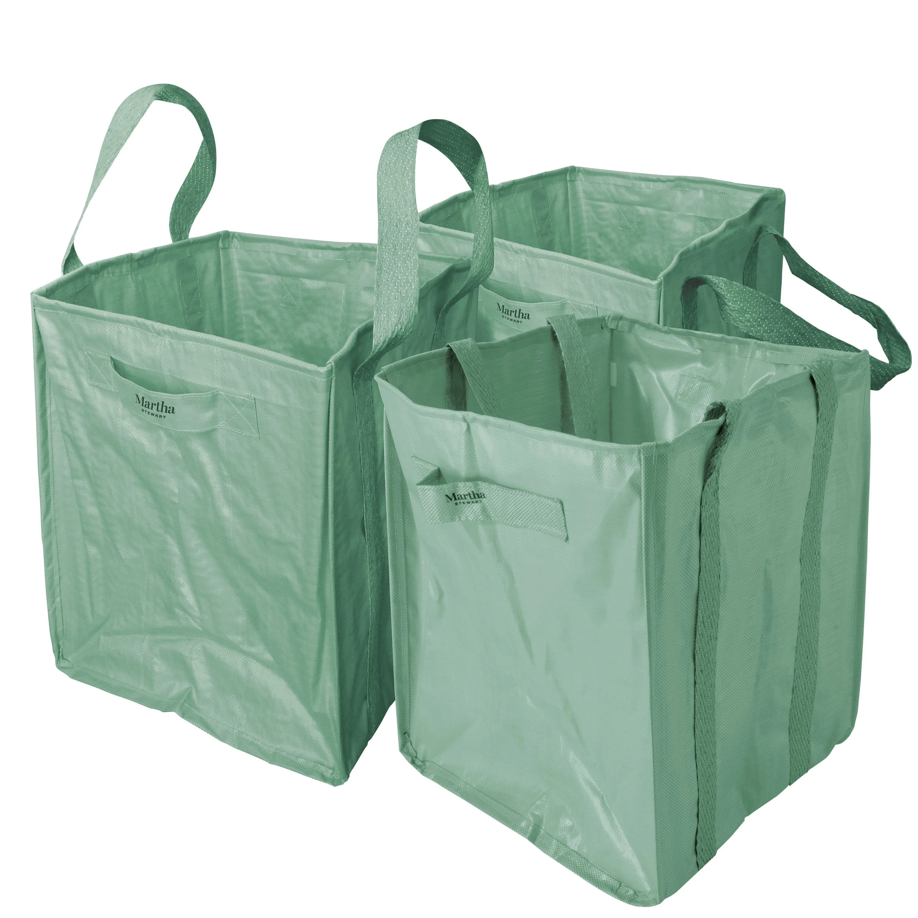 Martha Stewart MTS-MLB3-MGN 3-Pk. 20-In x 20-In x 24-In All-Purpose Garden Bag (Mint)