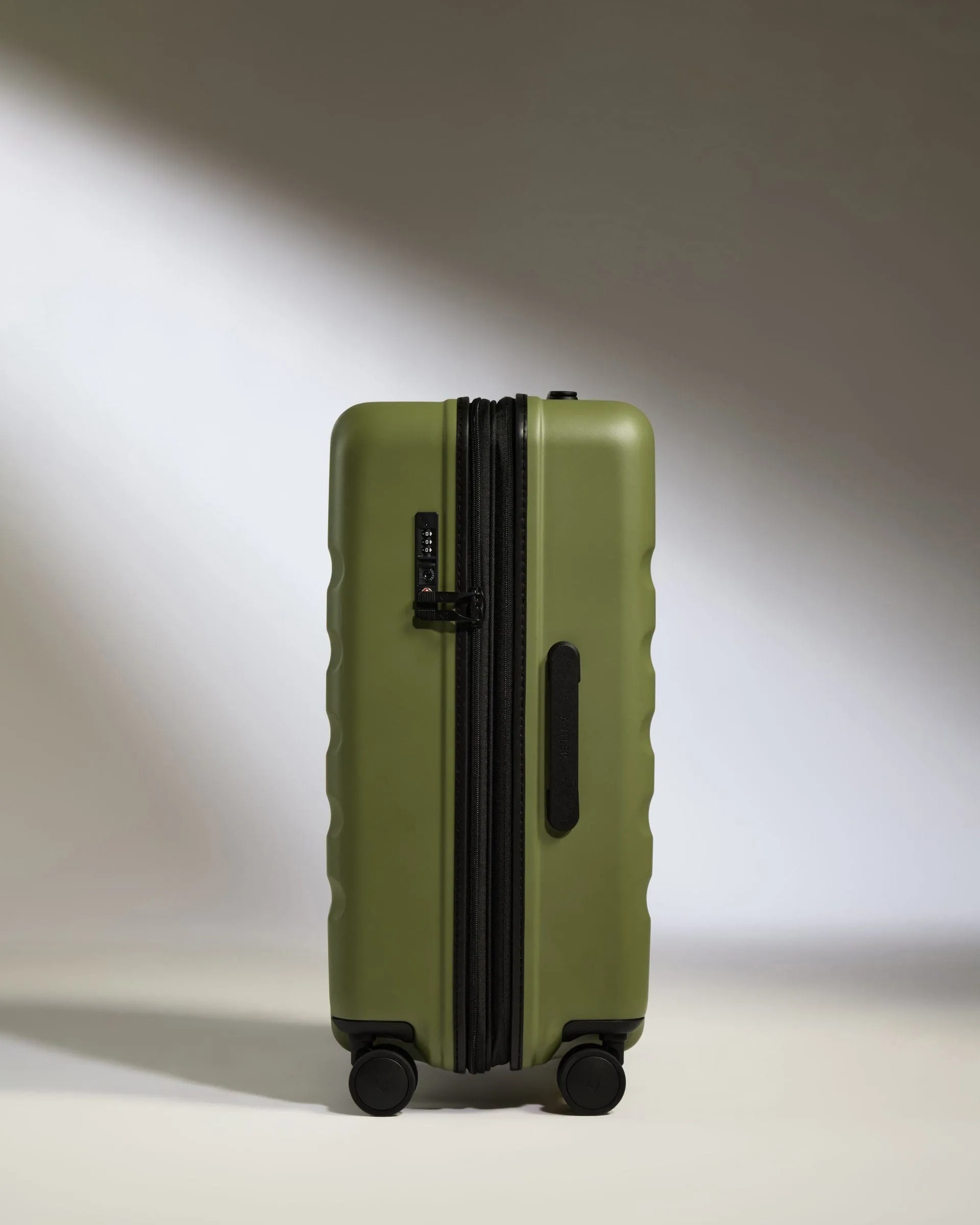 Medium Suitcase in Fern Green - Icon Stripe