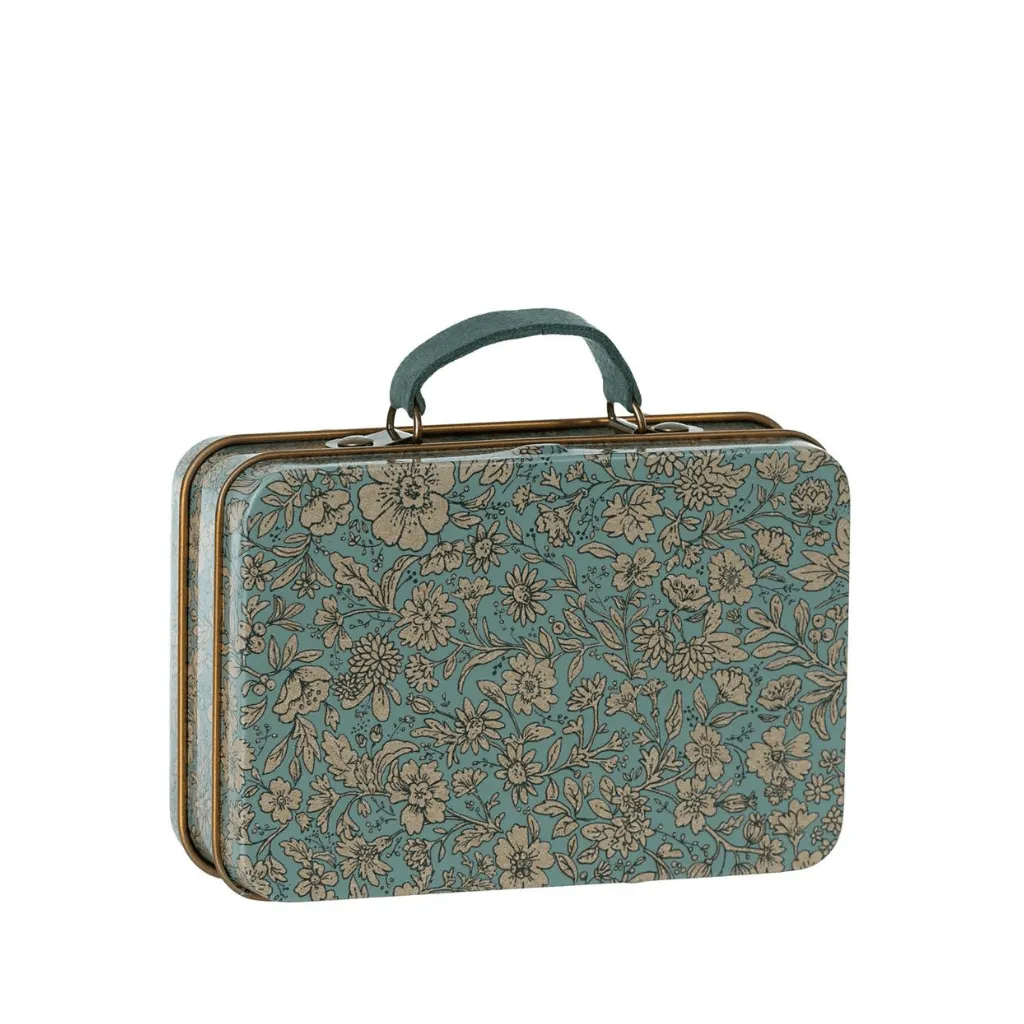 Metal suitcase blossom blue | Maileg