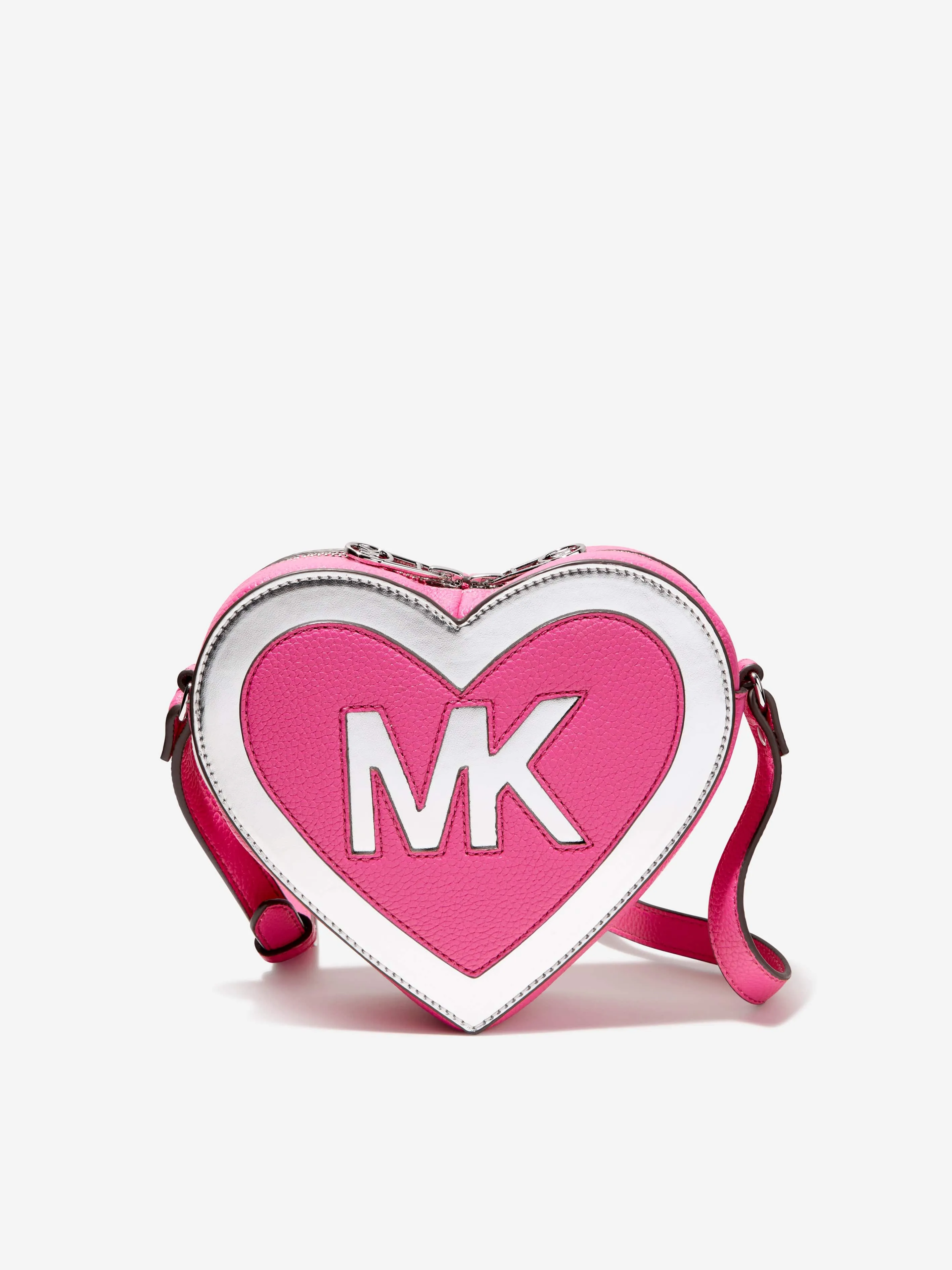 Michael Kors Girls Heart Logo Shoulder Bag in Pink