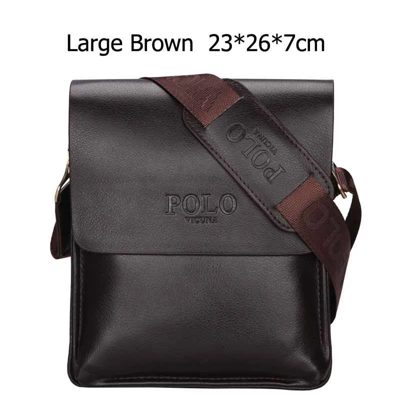 Minimalist  Businessmen Leather Shoulder Bag