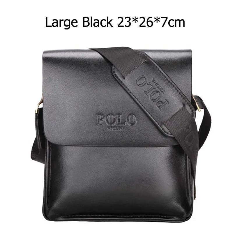 Minimalist  Businessmen Leather Shoulder Bag