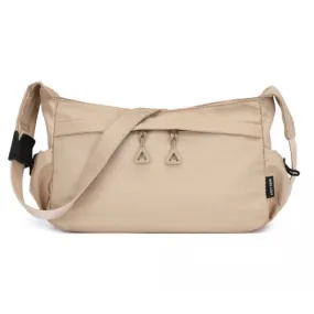 Miss Lulu Ultra-Light Water-Resistant Urban Casual Commuter Crossbody Bag - Khaki | Stylish & Practical