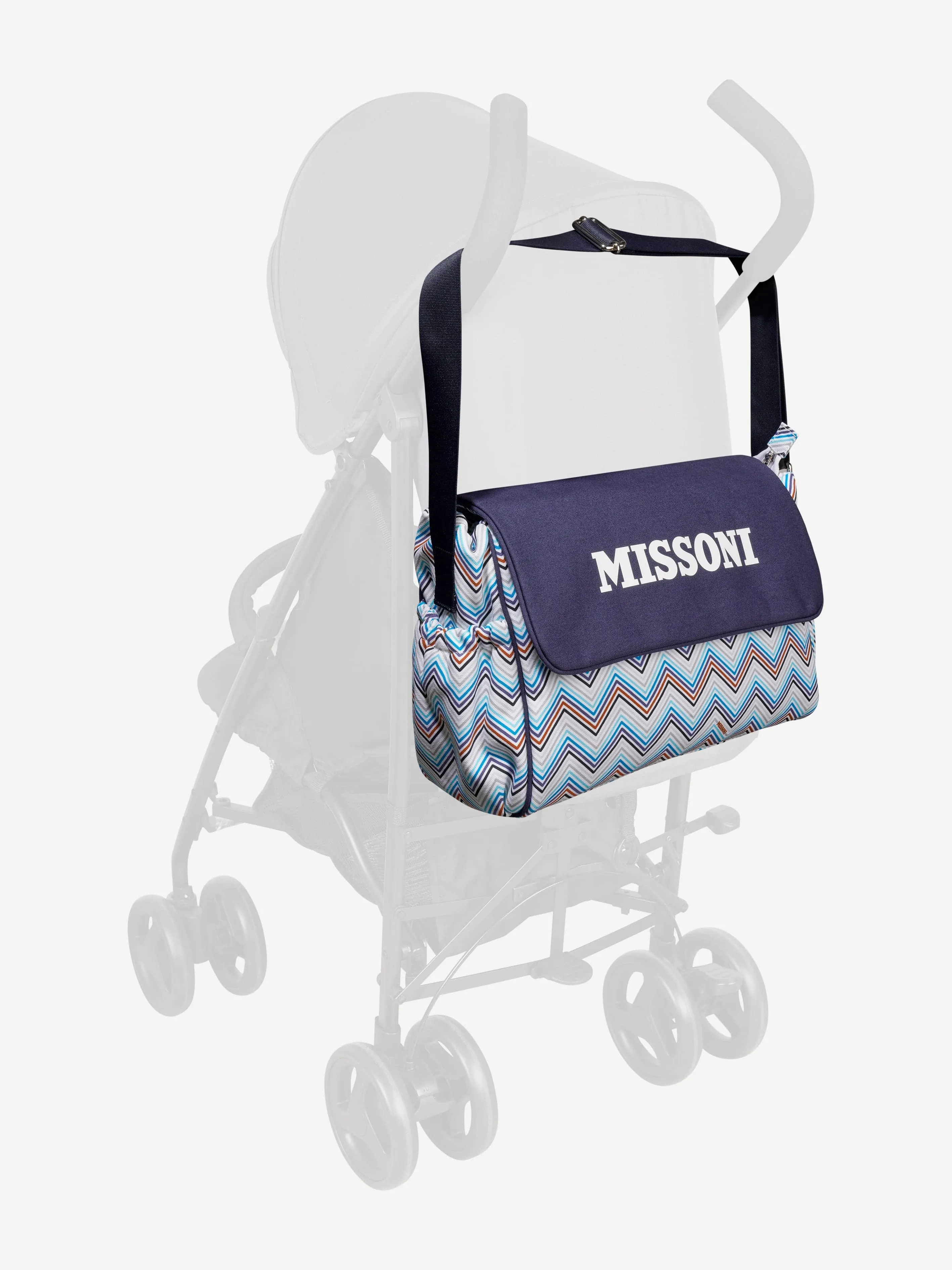 Missoni Baby Boys Zig Zag Changing Bag in Blue