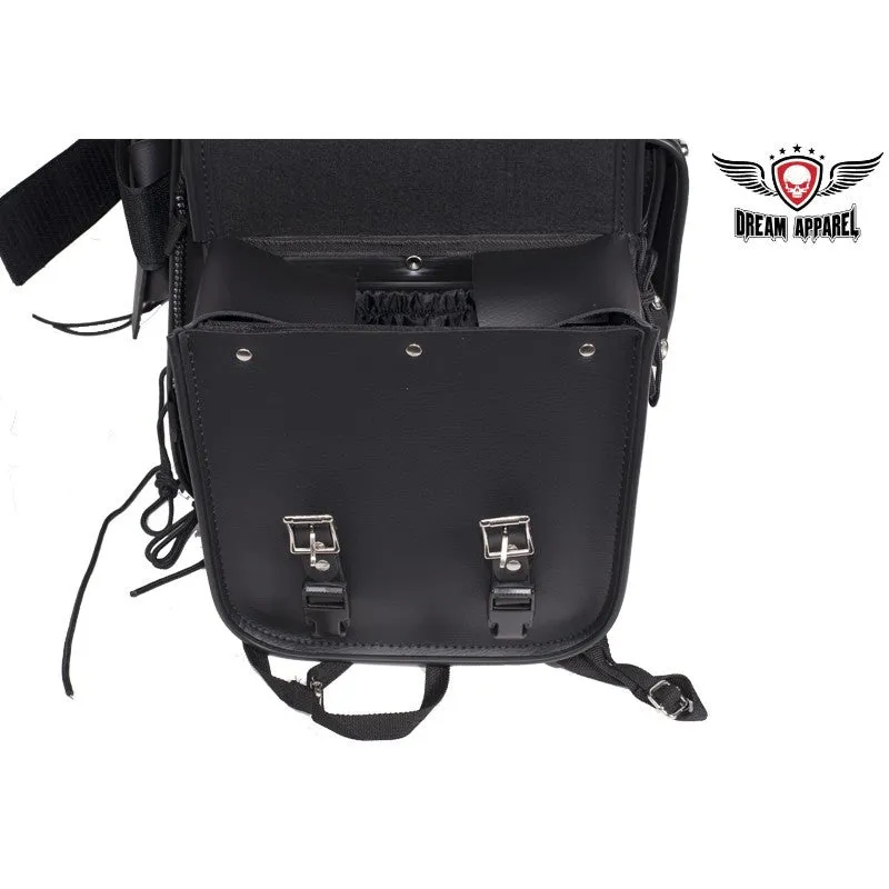 Motorcycle Sissy Bar Bag With Removable Side Bags