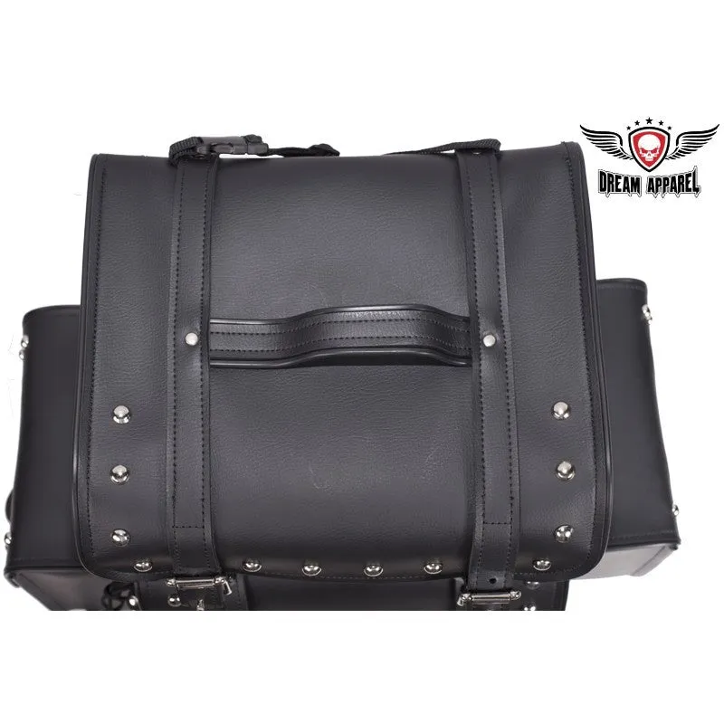 Motorcycle Sissy Bar Bag With Removable Side Bags