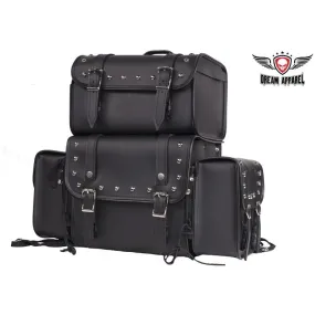 Motorcycle Sissy Bar Bag With Removable Side Bags