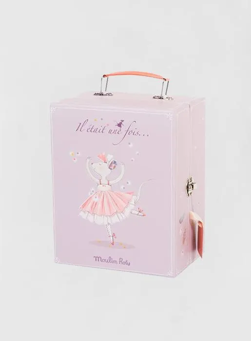 Moulin Roty Once Upon A Time - Ballerina Mouse with a Suitcase