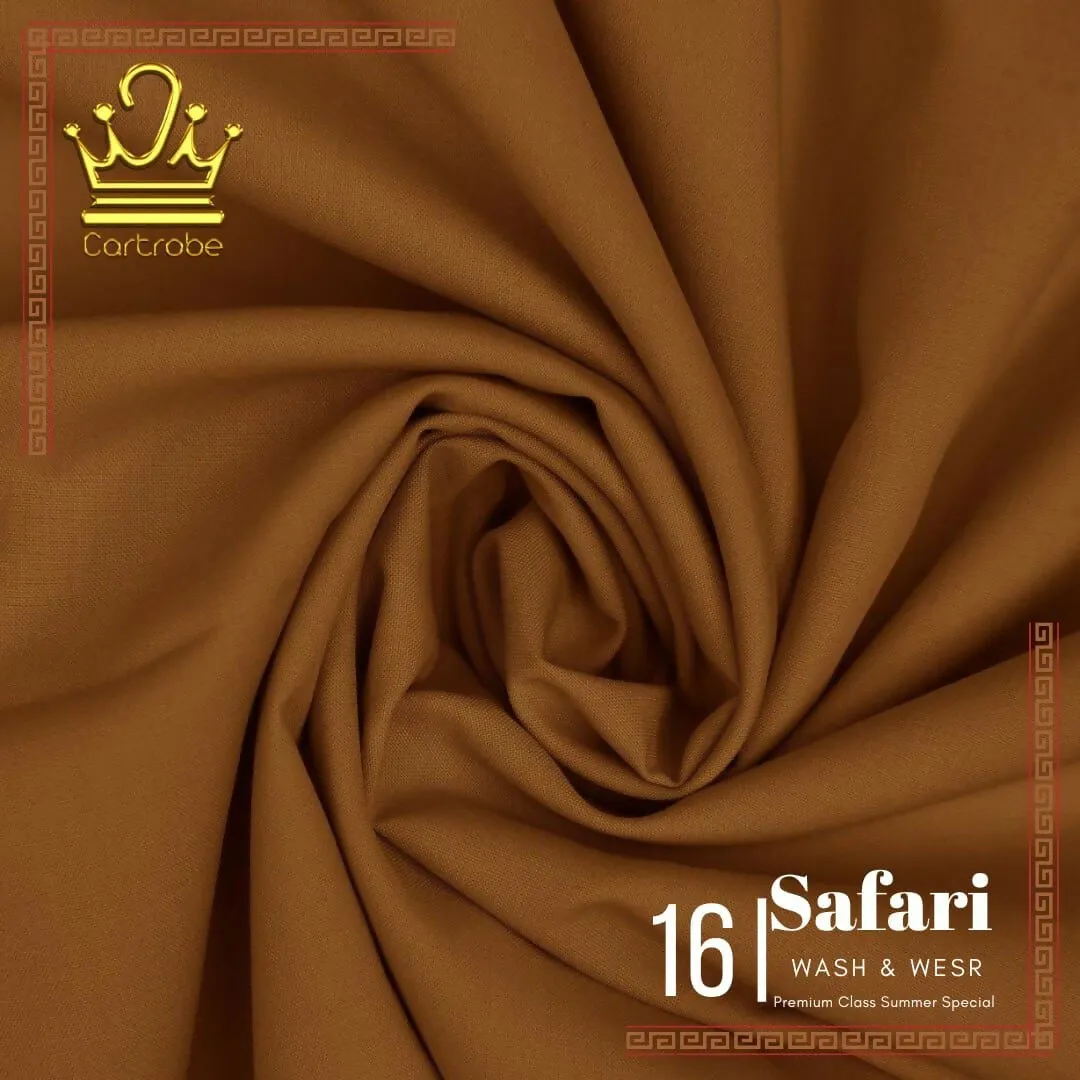 Mud Brown Safari Premium Class Wash & Wear Shalwar Kameez | Kurta Shalwar Unstitched | New Trending | New Collection | New Catalog | Summer Collection | Discounted Collection