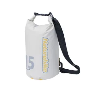 Naturehike Rafting Waterproof Bag Dry Wet Separate Shoulder Bag Outdoor Swimming Pack, Color: 15L White